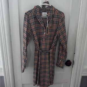 Simply Southern Plaid Midi Dress - Pink and Black